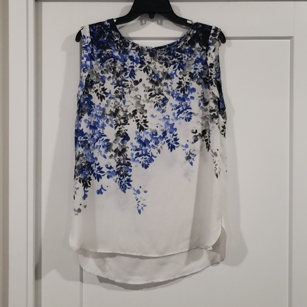 Sheer floral tunic